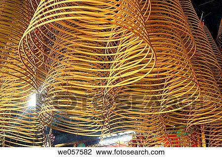 Big incense sticks hanging from the ceiling of A_Ma Temple, Macau, China, Asia View Large Photo Image Stock Image - Big incense sticks hanging from the ceiling of A_Ma Temple, Macau, China, Asia. Fotosearch