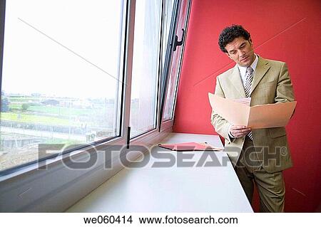 Picture - black hair, browse, browsing, business, businessman. Fotosearch