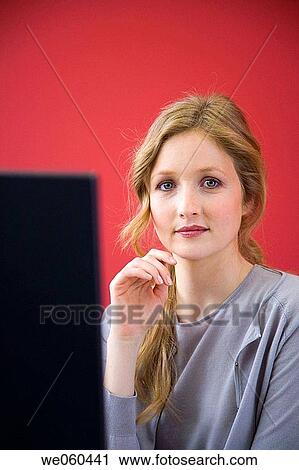 blond, blue eyes, business, businesspeople, businesswoman View Large Photo Image Stock Image - blond, blue eyes, business, businesspeople, businesswoman. Fotosearch