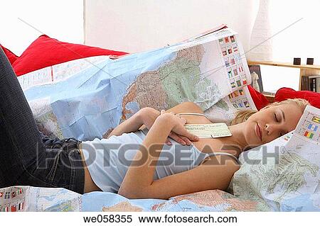 blond, calm, at-home View Large Photo Image Stock Photography - blond, calm, at-home. Fotosearch