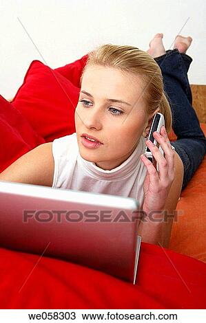 blond, casual, calling, business, appointment View Large Photo Image Stock Image - blond, casual, calling, business, appointment. Fotosearch