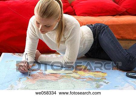 blond, contemporary, at-home View Large Photo Image Picture - blond, contemporary, at-home. Fotosearch