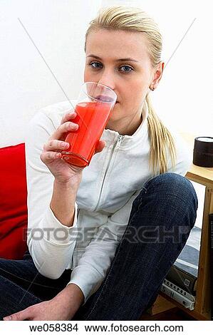 Picture - blond, contemporary, at-home. Fotosearch