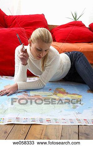 blond, contemporary, at-home View Large Photo Image Stock Image - blond, contemporary, at-home. Fotosearch