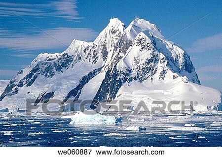 Booth Island. Light summer pack ice. Southern end of Lemaire Channel. Antartic Peninsula View Large Photo Image Stock Photo - Booth Island. Light summer pack ice. Southern end of Lemaire Channel. Antartic Peninsula. Fotosearch