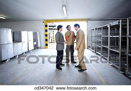 Stock Image - boss, businessman, businesspeople, colleague. Fotosearch
