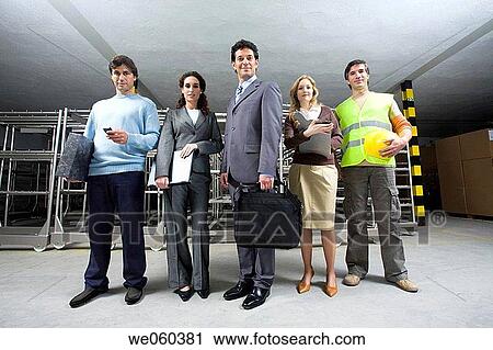 Stock Image - briefcase, businesswoman, businesspeople, businessman, Attache case. Fotosearch