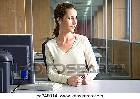 brunette, businesspeople, business, absorbed View Large Photo Image Picture - brunette, businesspeople, business, absorbed. Fotosearch