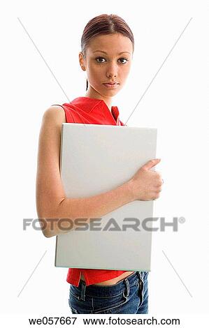 brunette, carrying, carry, androgyne View Large Photo Image Stock Photo - brunette, carrying, carry, androgyne. Fotosearch