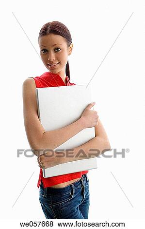 brunette, carrying, carry, androgyne View Large Photo Image Stock Photo - brunette, carrying, carry, androgyne. Fotosearch