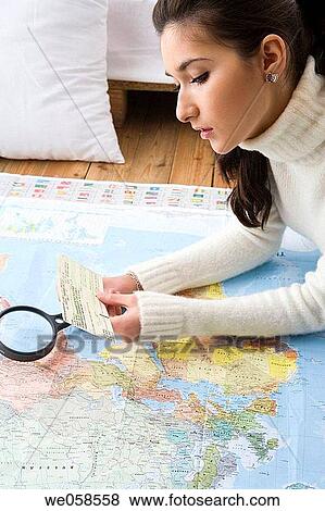 brunette, contemporary, at-home View Large Photo Image Stock Photo - brunette, contemporary, at-home. Fotosearch