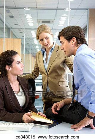 Stock Photography - business, businesswoman, businesspeople, businessman, agenda. Fotosearch