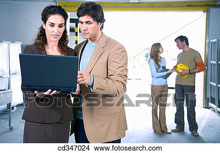 Picture - businessman, businesspeople, businesswoman. Fotosearch