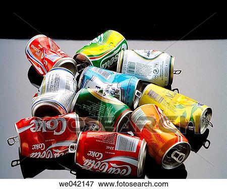 Cans, recycling View Large Photo Image Stock Photo - Cans, recycling. Fotosearch