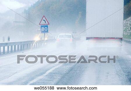 car, day, Dangerous curve to the left, danger, automobile View Large Photo Image Stock Photo - car, day, Dangerous curve to the left, danger, automobile. Fotosearch
