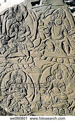 Carved Mani stones, Buddhist prayers. Tibet View Large Photo Image Stock Image - Carved Mani stones, Buddhist prayers. Tibet. Fotosearch