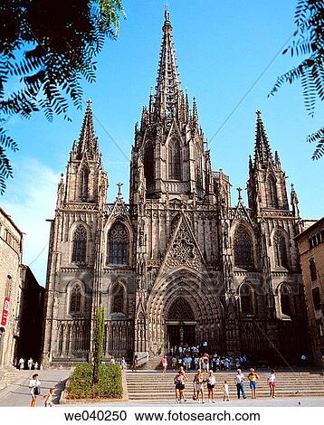 Cathedral, Barcelona. Catalonia, Spain View Large Photo Image Stock Image - Cathedral, Barcelona. Catalonia, Spain. Fotosearch
