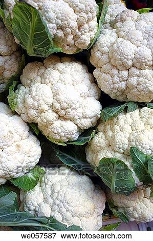 Cauliflower on a farmers market in Macau, China, Asia View Large Photo Image Stock Photo - Cauliflower on a farmers market in Macau, China, Asia. Fotosearch