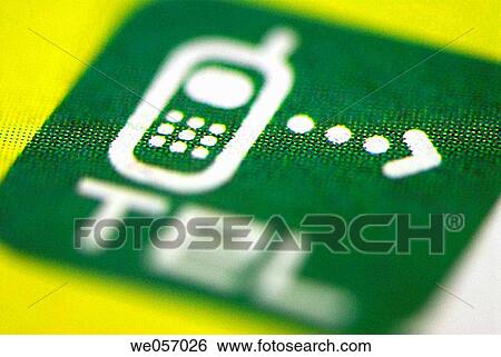 Stock Photograph - Cell phone sign. Fotosearch