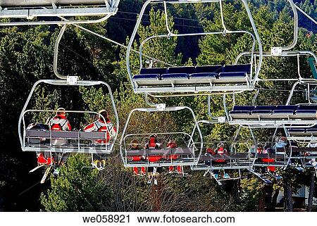 Chairlifts at La Molina ski resort. Cerdanya, Girona province, Catalonia, Spain View Large Photo Image Stock Image - Chairlifts at La Molina ski resort. Cerdanya, Girona province, Catalonia, Spain. Fotosearch