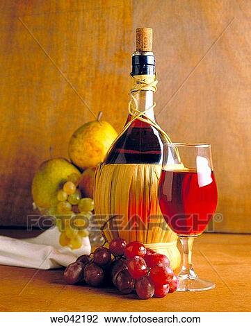 Stock Image - Chianti wine (Tuscany, Italy). Fotosearch