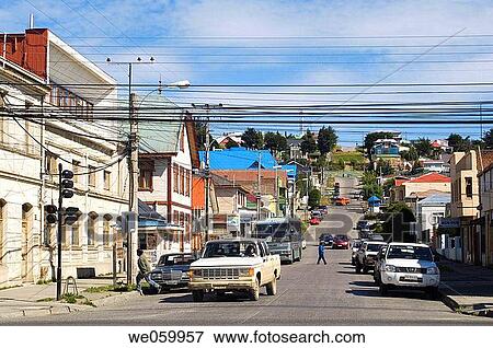 Chile, Patagonia, Punta Arenas. View Large Photo Image Stock Photo - Chile, Patagonia, Punta Arenas.. Fotosearch