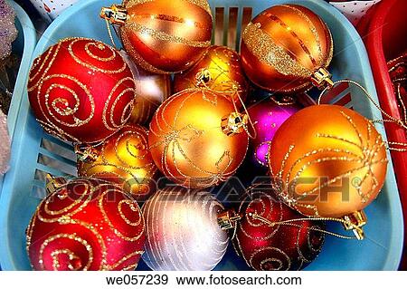 Christmas balls at Santa Llucia fair, Barcelona. Catalonia, Spain View Large Photo Image Stock Photo - Christmas balls at Santa Llucia fair, Barcelona. Catalonia, Spain. Fotosearch