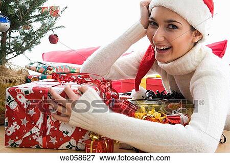 Christmas, Christmas tree, at-home View Large Photo Image Stock Photo - Christmas, Christmas tree, at-home. Fotosearch