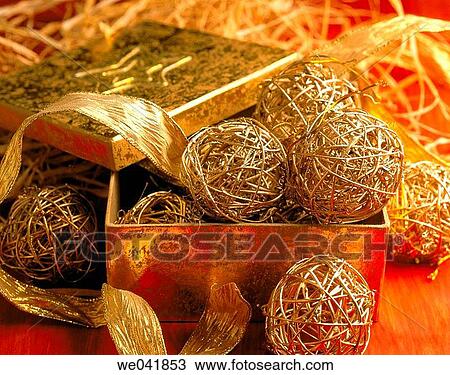 Stock Image - Christmas ornaments. Fotosearch