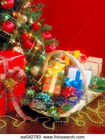 Christmas tree and gifts View Large Photo Image Stock Image - Christmas tree and gifts. Fotosearch