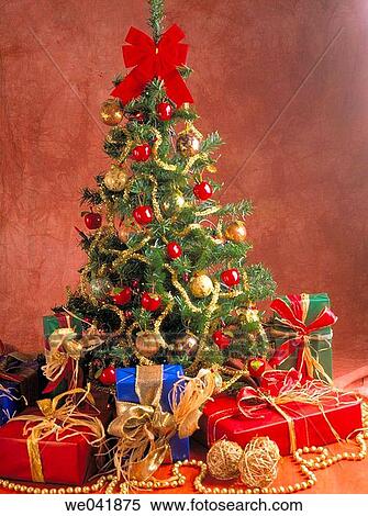 Christmas tree and gifts View Large Photo Image Stock Photography - Christmas tree and gifts. Fotosearch