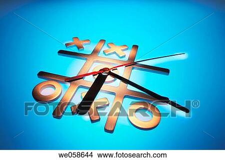 Clock Hands on Tic_Tac_Toe View Large Photo Image Picture - Clock Hands on Tic_Tac_Toe. Fotosearch