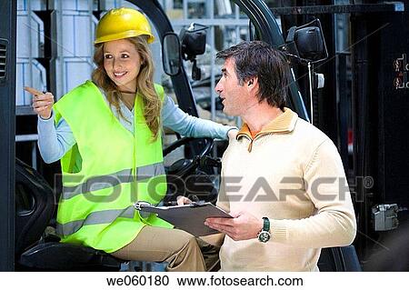 Stock Image - contemporary, Female, Attache case. Fotosearch