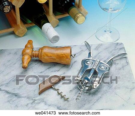 Corkscrew, enology View Large Photo Image Stock Image - Corkscrew, enology. Fotosearch