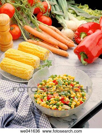 Corn salad View Large Photo Image Stock Photograph - Corn salad. Fotosearch