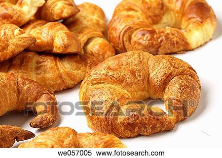 Croissants on a white background View Large Photo Image Stock Photography - Croissants on a white background. Fotosearch
