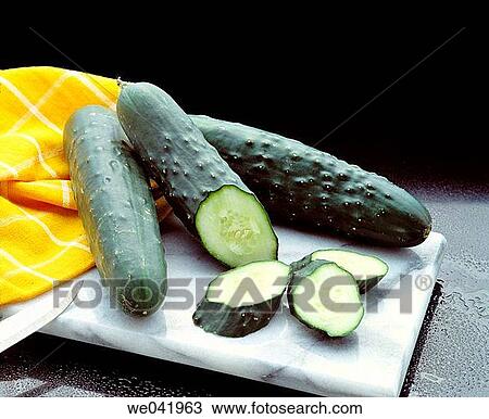 Stock Image - Cucumbers. Fotosearch