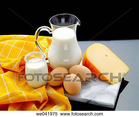 Dairy products View Large Photo Image Stock Photography - Dairy products. Fotosearch