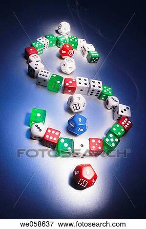 Dice in Dollar Symbol View Large Photo Image Stock Photo - Dice in Dollar Symbol. Fotosearch