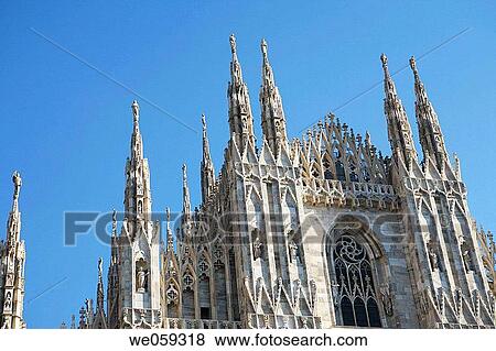 Duomo cathedral, Milan. Lombardy, Italy View Large Photo Image Stock Photo - Duomo cathedral, Milan. Lombardy, Italy. Fotosearch