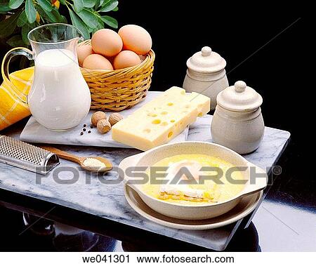 Stock Image - Eggs Mornay. Fotosearch