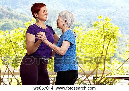 Elderly woman during a dancing lesson View Large Photo Image Picture - Elderly woman during a dancing lesson. Fotosearch