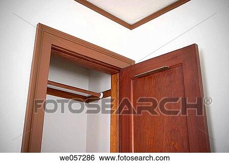 Empty bedroom closet View Large Photo Image Stock Photograph - Empty bedroom closet. Fotosearch