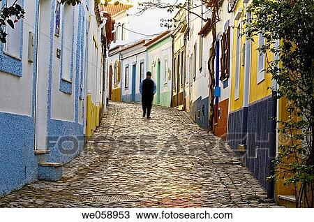 Ferragudo. Algarve, Portugal View Large Photo Image Stock Image - Ferragudo. Algarve, Portugal. Fotosearch