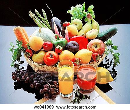 Stock Photo - Fruit and vegetable juices. Fotosearch