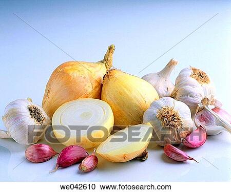 Garlic and onions View Large Photo Image Stock Image - Garlic and onions. Fotosearch