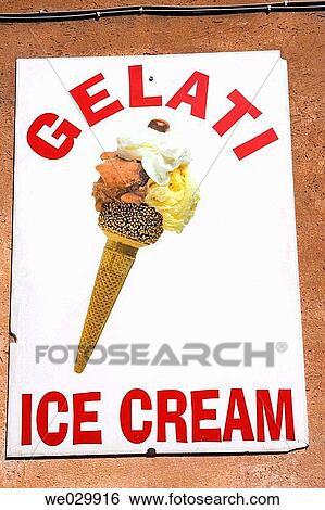? Gelati? ice cream sign. Rome, Italy View Large Photo Image Stock Photograph - ? Gelati? ice cream sign. Rome, Italy. Fotosearch