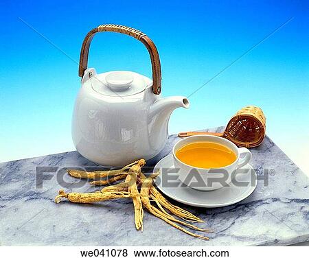 Ginseng infusion View Large Photo Image Stock Photo - Ginseng infusion. Fotosearch