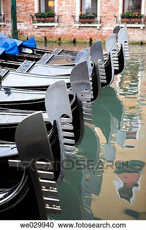 Gondolas. Venice, Italy View Large Photo Image Stock Image - Gondolas. Venice, Italy. Fotosearch