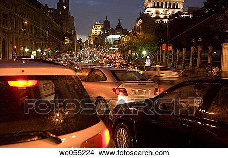 Gran Via, Plaza Cibeles, Madrid View Large Photo Image Picture - Gran Via, Plaza Cibeles, Madrid. Fotosearch